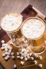 coffee with marshmallow