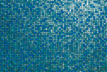 Blue tiles texture in swimming pool