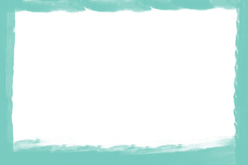 Obraz premium watercolor frame, copy space for text inside frame, illustration, blue shade