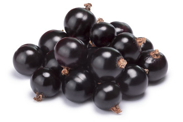 Blackcurrant pile (Ribes Nigrum), clipping paths