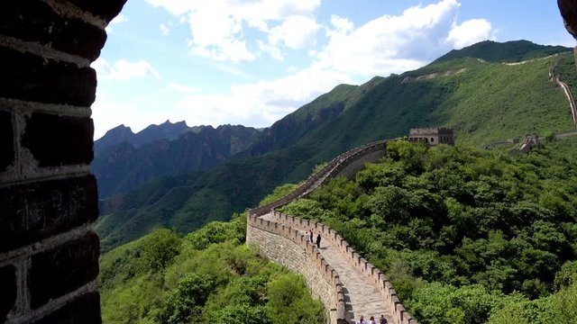 UAV aerial view of Mutianyu Great Wall