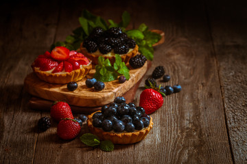 Fresh homemade berrie tarts