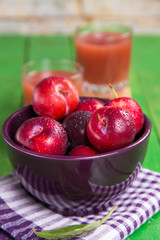 ripe wet plums