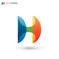 Colorful Overlap H Logo