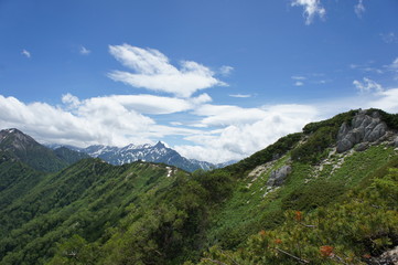 Naklejka premium 槍ヶ岳