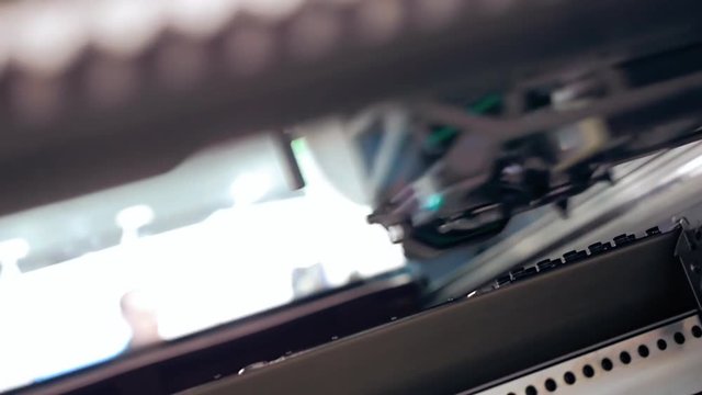 Industrial equipment with cnc for installation of chips and other components