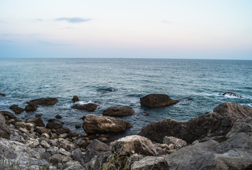 Fototapeta na wymiar Crimean seascape on a clear day