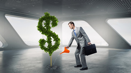 Invest right to get income . Mixed media