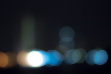 Night Blurry Bokeh City And Street Lights  Background, Hipster style