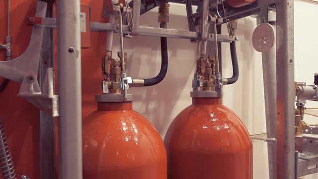 The industrial complex of automatic fire extinguishing