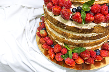 wedding cake with fruit