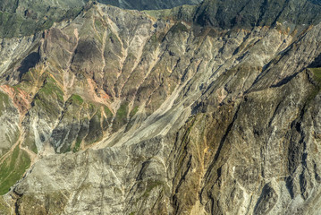 image of a gray mountain layered stone