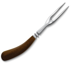 stylish vintage meat carving fork