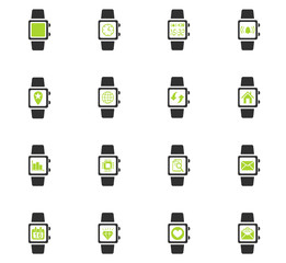 smart watch icon set