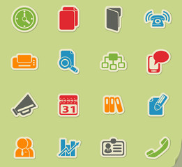 Business simple vector icons