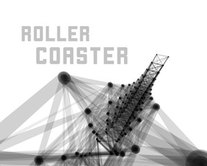Roller coaster vector illustration