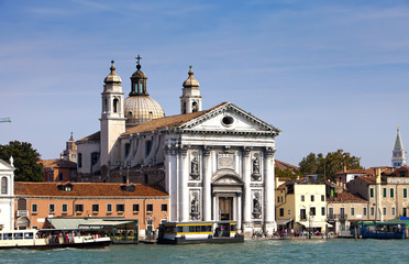 Fototapeta na wymiar Church Santa Maria del Rosario in Italy, Venice...