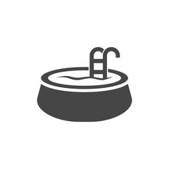 Swimming pool flat icon