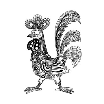 Decorative cock illustration