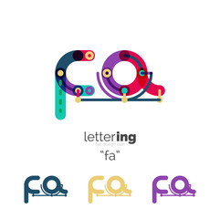 Alphabet letter font logo business icon