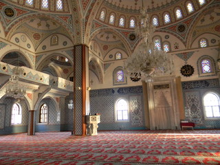 Wewnątrz meczetu, Turcja © Iwona