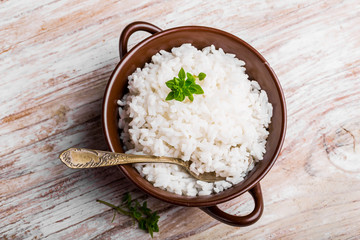 Fresh cooked rice