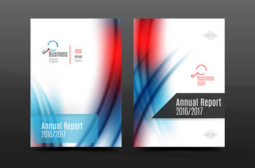 A4 size annual report business flyer cover