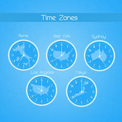 illustration of Time zones