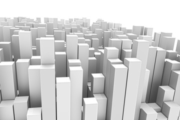 Obraz premium 3D rendering of cube abstract background