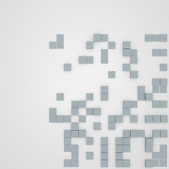 3D rendering of cube abstract background