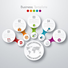 Timeline Vector 3d Infographic