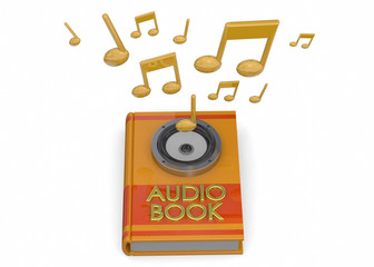 Audiobooks Concept -3D