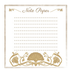 Scrapbook note paper