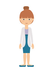 woman standing  isolated icon design, vector illustration  graphic 