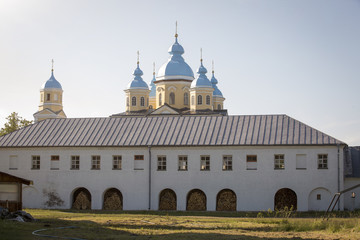 Fototapeta na wymiar Monastery on Konevets island, Russia