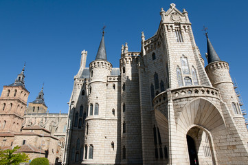 Fototapeta na wymiar Episcopal Palace - Astorga - Spain