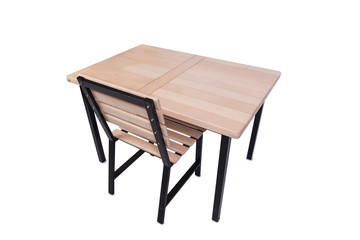 Set of kitchen furniture isolated on white