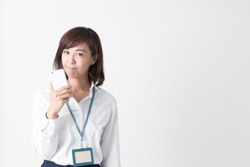 OLポートレート・ミドル女性(白バック)