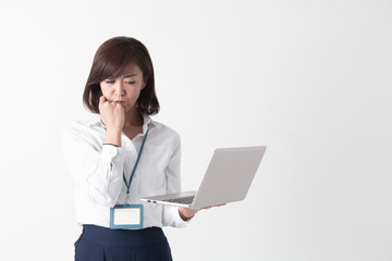 OLポートレート・ミドル女性(白バック)