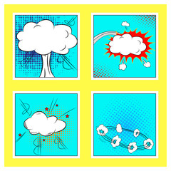 Obraz premium Comics book element