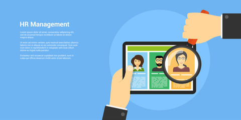 human resource management concept