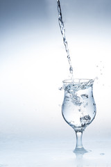 Pour water