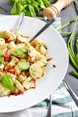 Potato salad with yoghurt dressing