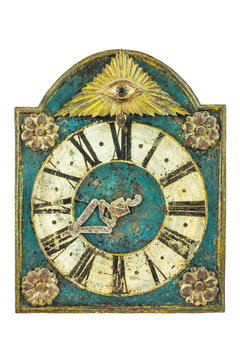 Genuine medieval clock with eye