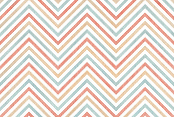 Watercolor pink, beige and blue stripes background, chevron.