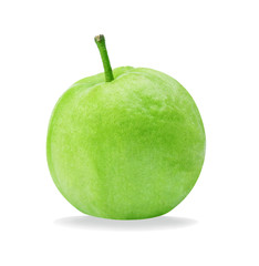 Guava fruit isolated on the white background.