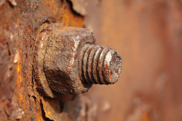 Rusted old nut which can't be turned off