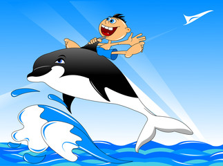 Journey on a dolphin © sababa66