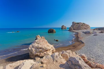 Fotobehang De geboorteplaats van Aphrodite in Paphos, Cyprus © santosha57