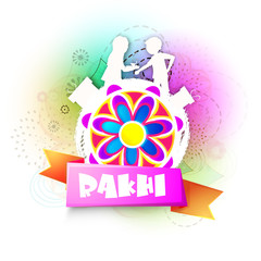 Creative illustration for Raksha Bandhan celebration.